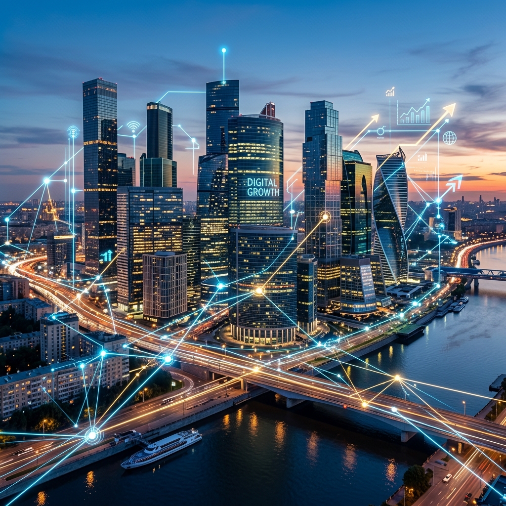 Sleek corporate view representing digital transformation